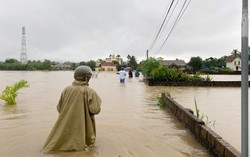 Bộ Chỉ huy Quân sự tỉnh Nghệ An giúp người dân khắc phục hậu quả mưa bão