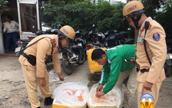 Phát hiện hơn 2 tạ nội tạng động vật hôi thối đang được đưa đi tiêu thụ