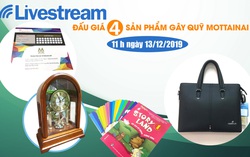 11h00 ngày 13/12: Livestream đấu giá 4 sản phẩm hấp dẫn gây quỹ Mottainai 