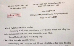 Câu chuyện "thành công" và "tử tế" vào đề thi học sinh giỏi văn quốc gia