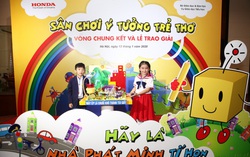 Máy ép lá chuối khô thành túi giấy của học sinh cấp 1 "ẵm" giải nhất sân chơi "Ý tưởng trẻ thơ"