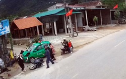 Tài xế taxi ngủ gật đâm vào nhiều người lớn, trẻ em ven đường
