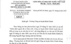 Sở LĐTB&XH TPHCM gửi công văn khẩn về việc bé gái 14 tuổi bị đưa vào khách sạn 