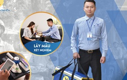 Hình ảnh nhận diện thương hiệu chuẩn dịch vụ Lấy mẫu xét nghiệm tận nơi
