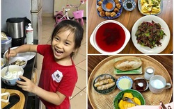 Con gái 6 tuổi tự vào bếp nấu ăn, pha nước gừng cho mẹ mỗi ngày, ai cũng trầm trồ