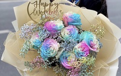 Quà "độc" cho 8/3: 10 triệu đồng 1 bó hoa cầu vồng