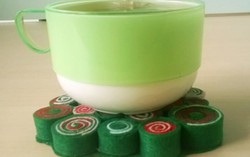 Sáng tạo với miếng lót li bằng vải dạ