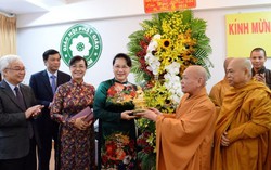 Chủ tịch Quốc hội Nguyễn Thị Kim Ngân chúc mừng lễ Phật đản tại TPHCM