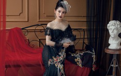 Á hậu Huyền My đẹp ma mị với áo dài phong cách hoàng gia
