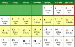 Nghỉ Tết âm lịch năm 2019 sẽ trong 9 ngày