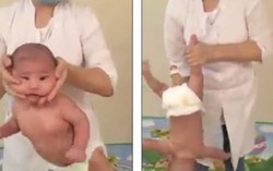 Hãi hùng cảnh nhân viên massage quăng bé sơ sinh giữa không trung
