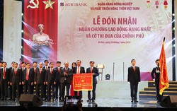 Agribank vinh dự đón nhận Huân chương Lao động hạng Nhất