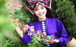 Cô gái Thái thêu khăn piêu dự thi Miss Photo 2017