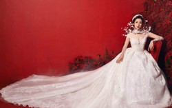 Á hậu Tú Anh lộng lẫy trong bộ váy cưới đính kim cương giá 3 tỷ đồng
