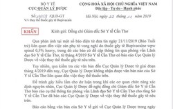 Sở gửi báo cáo thuốc gây tê gây tai biến từ hơn 6 tháng trước, Bộ nói không nhận được
