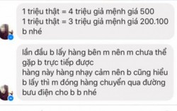 'Rao bán tiền giả là trò lừa đảo'