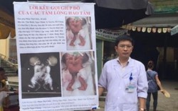 Bác sĩ ra chợ quyên tiền cho bệnh nhân 