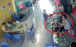 Long An: Yêu cầu đình chỉ công việc bảo mẫu đánh liên tiếp vào đầu bé khi cho ăn