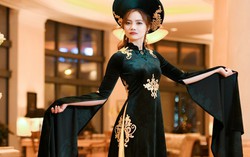 Áo dài 'Mẹ Âu Cơ' đến Mỹ