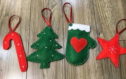 Khéo làm đồ trang trí Noel bằng vải nỉ