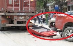 Xe kéo tuột rơ-moóc khiến một phụ nữ chết thương tâm