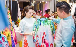 Việt Anh nhờ Đan Lê chọn áo dài cho vợ