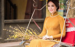 Nhan sắc mặn mà ngày xuân của Á hậu Thụy Vân