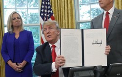 Tổng thống Donald Trump ký sắc lệnh cho phép trẻ em tị nạn ở cùng bố mẹ