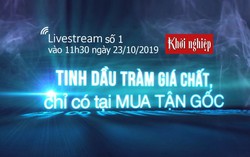 Đón xem livestream 'Mua tận gốc' số 1: Gặp gỡ bà chủ thảo dược Vạn Xuân, mua tinh dầu tràm giá 'chất'