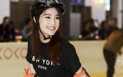 Diễm My 9X đến Đà Nẵng "xả hơi", trượt băng sành điệu