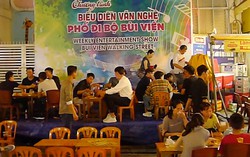 Phố đi bộ Bùi Viện biến thành... phố nhậu