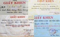 Những giấy khen 'hại não' phụ huynh
