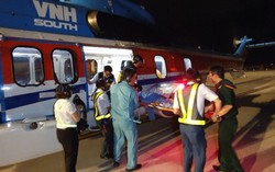 Điều trực thăng ra Trường Sa cứu ngư dân đau ruột thừa 