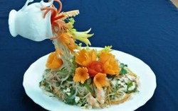 Món nộm bình trà bay đẹp như tranh vẽ