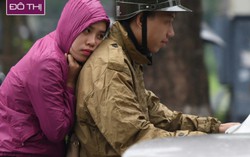 Người Hà Nội co ro trong gió lạnh đầu mùa