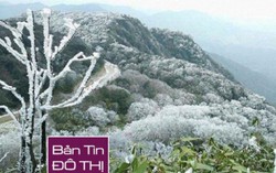 Mới đầu đông, băng giá đã phủ kín nhiều đỉnh núi phía Bắc