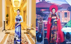 Thiên nhiên tươi đẹp trong BST áo dài mới của Nhật Dũng
