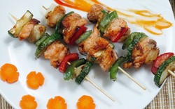 Ngọt thơm cá hồi nướng rau củ quả