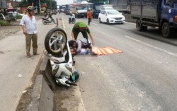 Cô gái tử vong do tai nạn giao thông, cha mẹ ngã quị tại hiện trường