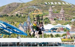 Khai trương đường trượt Zipline sở hữu 3 kỷ lục tại Vinpearl Nha Trang