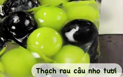 Thạch rau câu nho tươi mát lành ngày hè