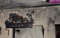 Cháy nhà do không tắt nến trên bàn thờ ngày Tết