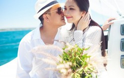 Diễn viên Kim Hiền rạng rỡ bên Andy