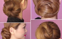 Tóc búi xinh cho ngày hè nóng nực