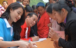 Trao sinh kế, khám và cấp thuốc miễn phí cho 200 phụ nữ vùng biên