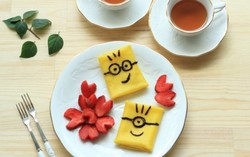 Bánh crepe Minion thơm ngon, dễ làm