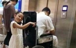 Cô bé 7 tuổi mong bố bị sốt cao và nằm viện