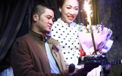 ‘Sao Mai’ Hiền Anh làm minishow mừng sinh nhật chồng
