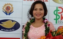 Cô giáo làng đưa giấm vải đi Tây
