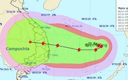 Bão số 6 hướng vào Nam Trung Bộ có khả năng ảnh hưởng đến đất liền